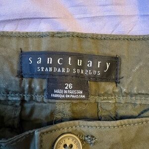 Sanctuary Standard Surplus Khaki Trousers